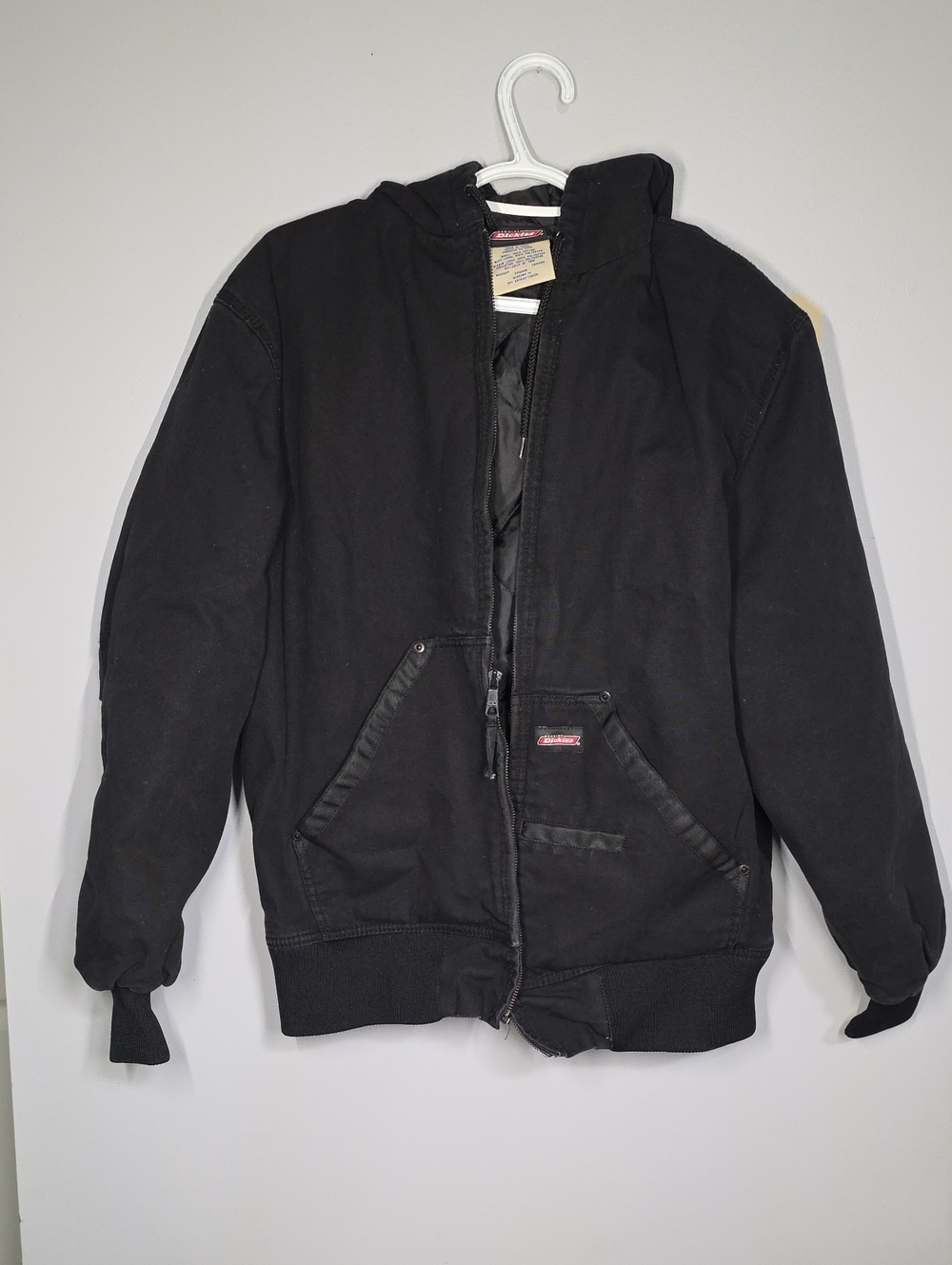 Dickies Black Hooded Work Coat